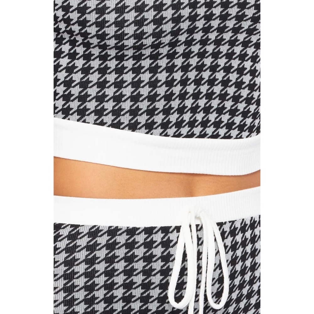 Black & Grey ‘Clueless Collar Two Piece Leggings Set - Picture 3 of 13